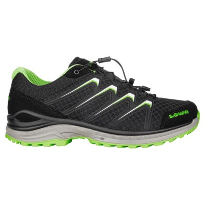 Lowa Maddox LO Heren - Sneakers Zwart / Lichtgroen DKOCAL365